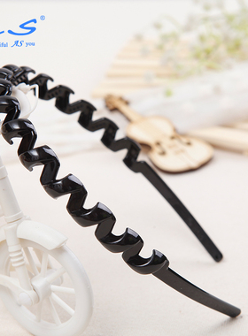 【10元任选4件清仓】AS男女气质发饰加厚波浪发箍洗脸压发头箍