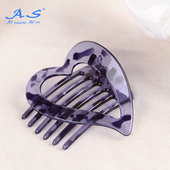 任选4件清仓 10元 AS发饰日韩甜美头饰韧性爱心发夹子边夹发抓