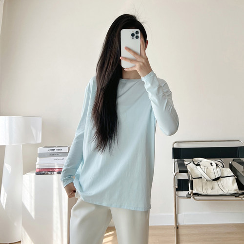 25秋冬款速干Back In Action Long Sleevee一字领T恤长袖宽松上衣