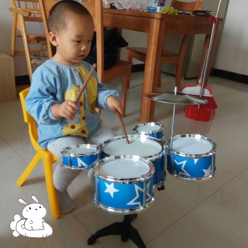 大号儿童玩具架子鼓初学者敲打宝宝小孩爵士鼓音乐器吉他益智3岁