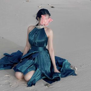 法式连衣裙夏季新款气质高级礼服高端轻奢小众度假生日沙滩裙子