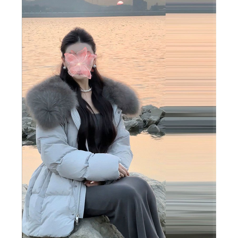 2024年仿皮草毛领收腰棉