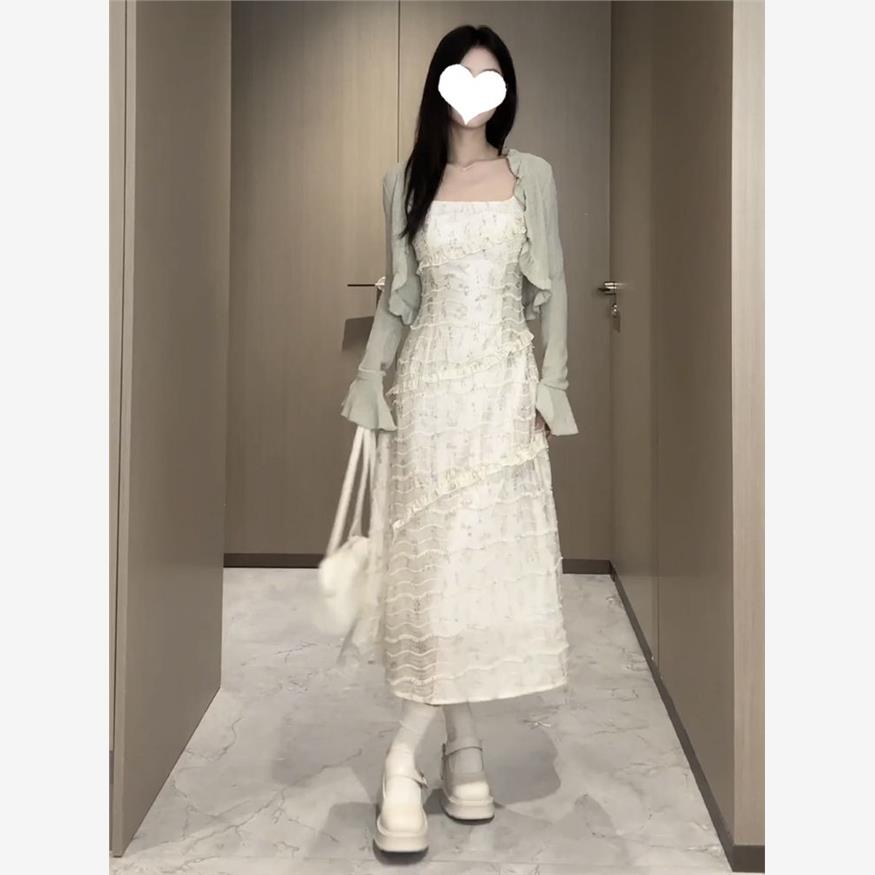 吊带连衣裙女夏季法式气