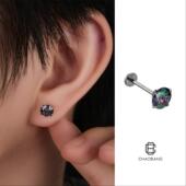 防过敏F136钛合金内螺旋养耳洞耳钉男睡觉免摘耳蜗耳骨钉耳饰女