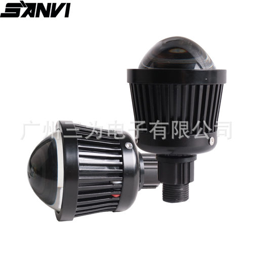三为2.5寸单远光LED透镜模组25w4300K汽车前照灯LED高亮度前大灯