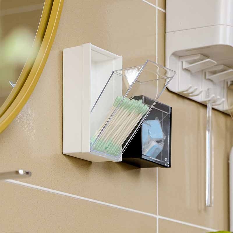 壁挂式收纳盒带磁吸墙面卫生棉首饰收纳盒卫生间免打孔防尘棉签盒,收纳整理,其他收纳盒,淘宝优惠券,粉丝福利购,淘宝优惠卷