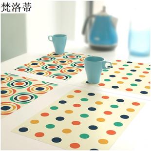 儿童歺垫 家用环V保塑料PC餐垫防水防油免洗欧西餐垫餐桌垫学生式