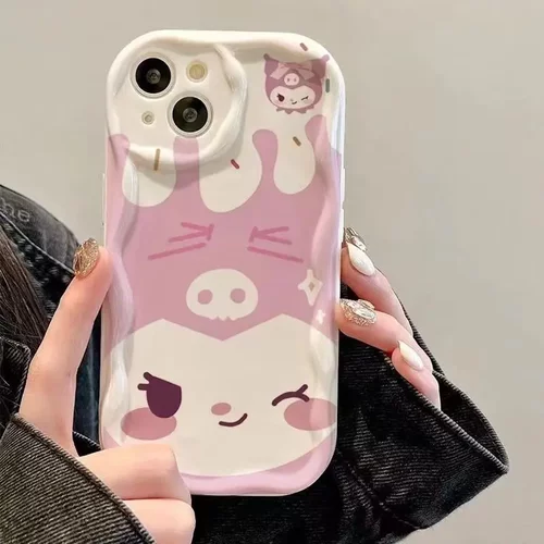 眨眼库洛米14pro适用15promax苹果手机壳iphone16卡通13pro防摔12