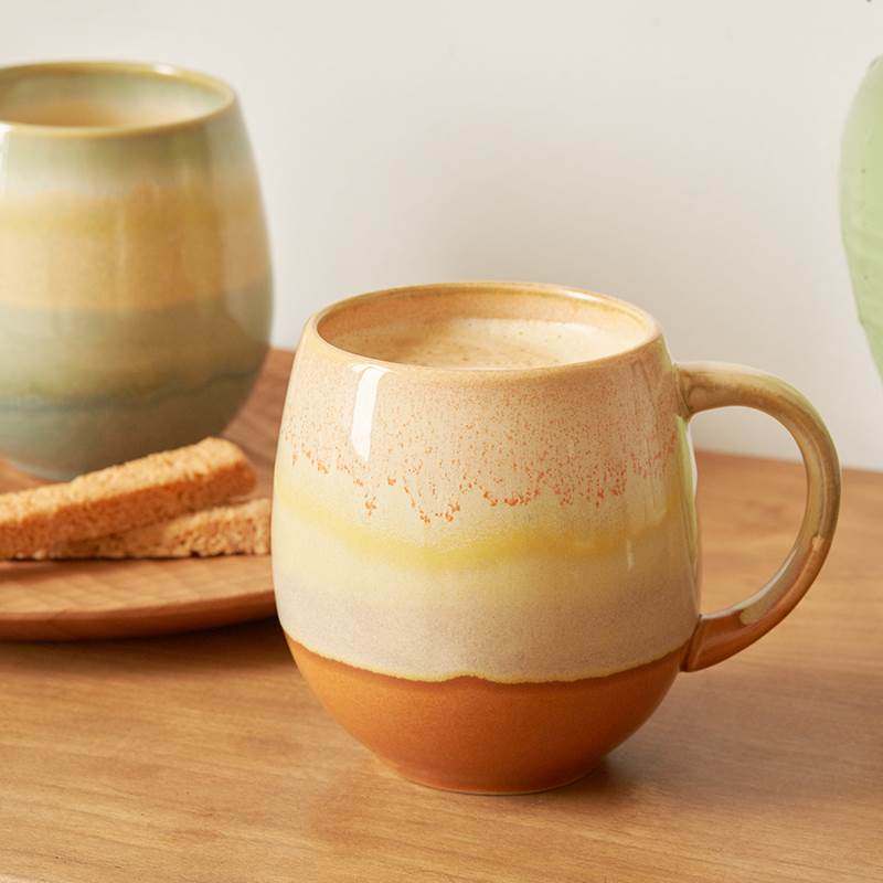 日式马克杯500ml大容量杯子陶瓷杯喝水杯咖啡杯燕麦杯早餐杯