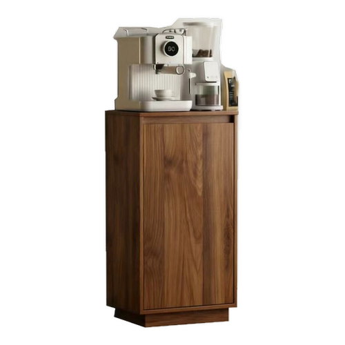 LANGQUAN实木茶水柜中古风厨房储物柜小户型定制