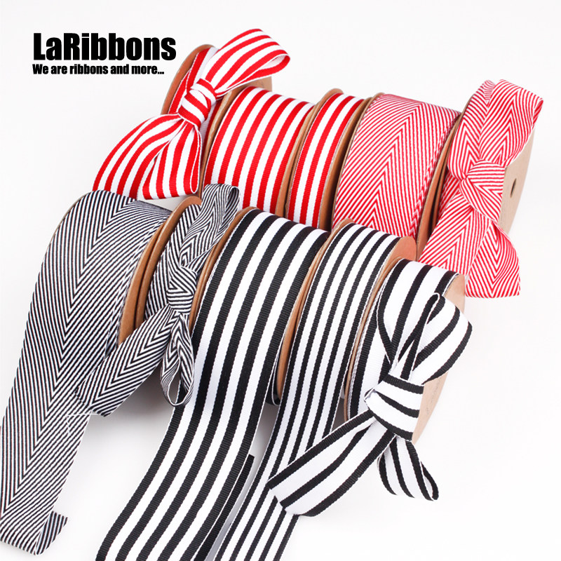 黑白条纹丝带车挂彩带蛋糕打包织带蝴蝶结缎带礼物盒装饰带绸带