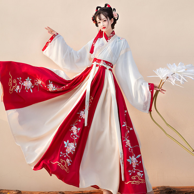 醉玲珑汉服女正品原创魏晋中国风2021新款仙气晋制齐腰古装秋冬季