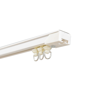 免打孔窗帘轨道滑轨挂钩式导轨静音超薄粘贴轨道顶装侧装滑轮单轨