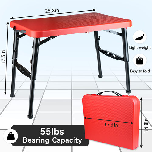 妙欧户外折叠桌便携可调节可升降长方形野营桌子简易家用学习桌