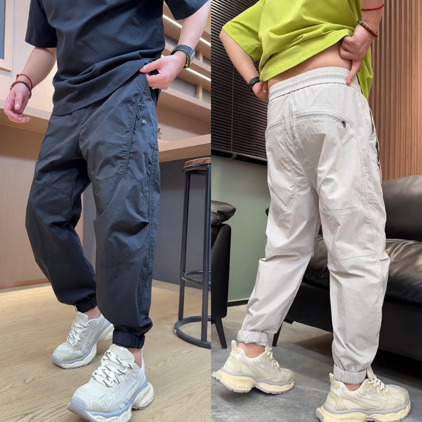 欧货潮牌夏季新款时尚百搭薄款工装裤轻奢高品质休闲束脚裤男女款