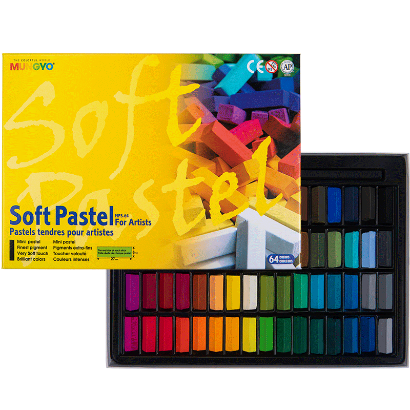 韩国盟友色粉笔48色分装软性色粉