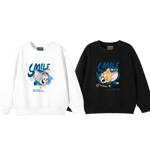 猫和老鼠儿童卫衣2025新款中大童男女童姐弟装秋冬款加绒加厚外套