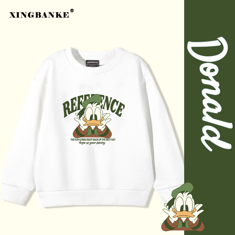 春秋冬男女纯棉休闲卡通卫衣儿童