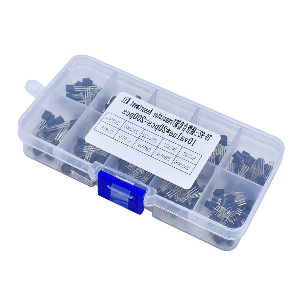 TO-92三极管样品盒10种共200只 BC337/BC327/2N2907/S8050/S8550