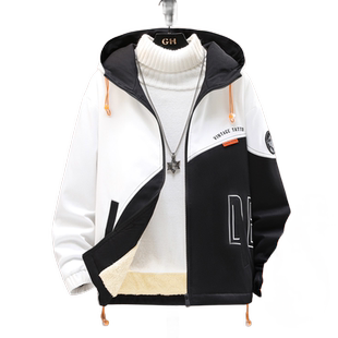 冬季青少年加绒加厚外套男款初高中学生冬装2025新款夹克大童外套