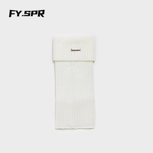 方元日记 FY·SPR 亚文化 甜酷腿套 白色针织袜套 堆堆袜小腿袜子