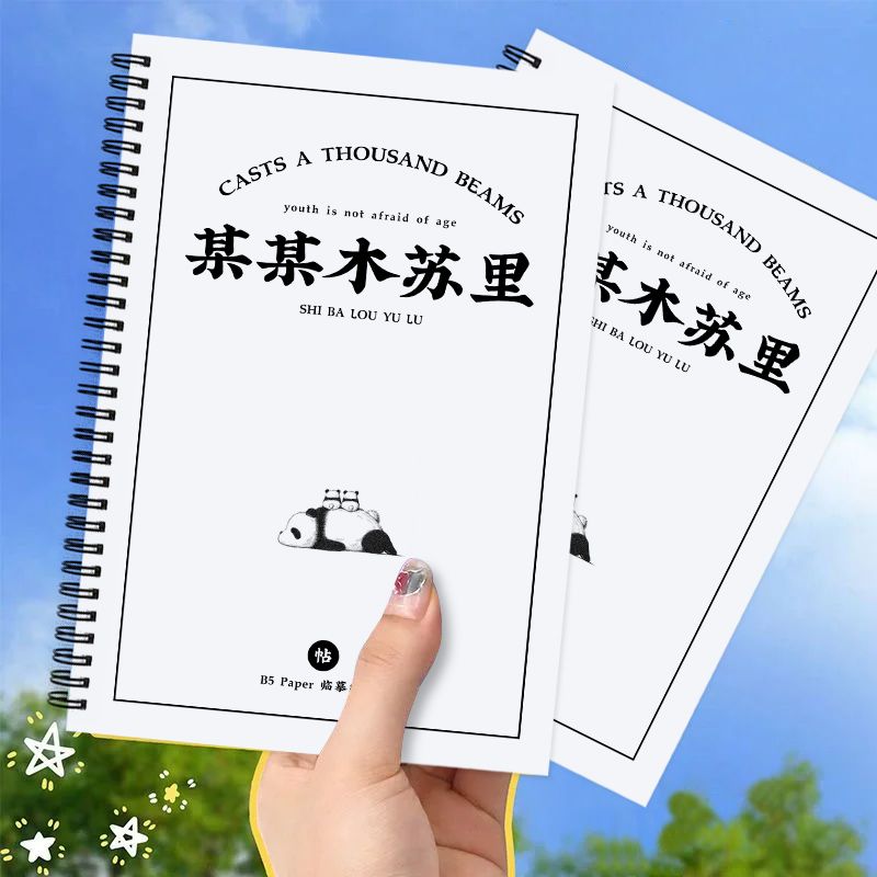 某某江添同款木苏里字体字帖归野体女生字体漂亮大气高中生练语录