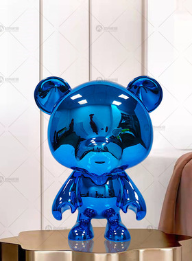 创意可爱卡通小熊家居卧室摆件北欧简约树脂工艺品配饰软装饰品