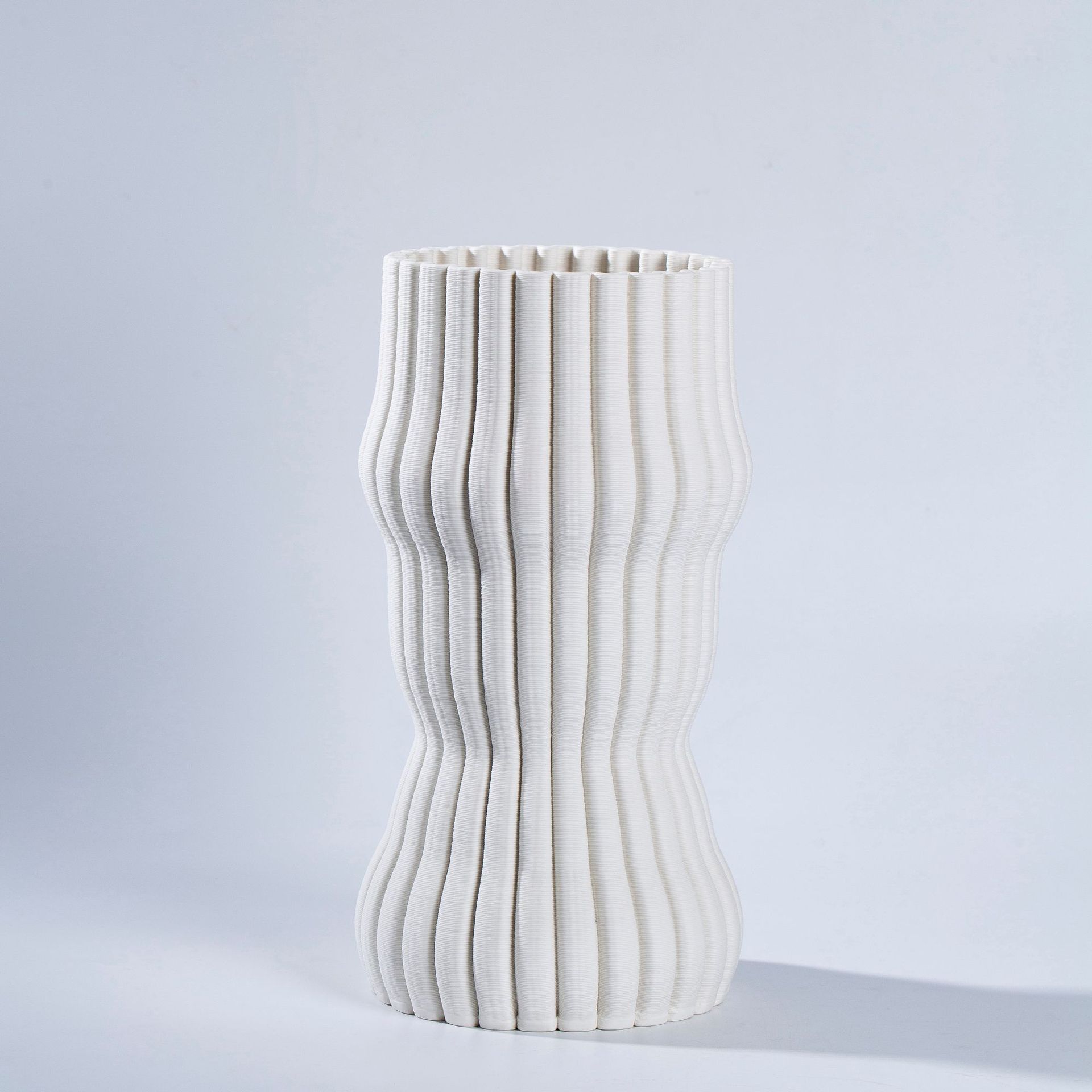 景德镇陶瓷软装饰品北欧家居折纸陶瓷花瓶摆件