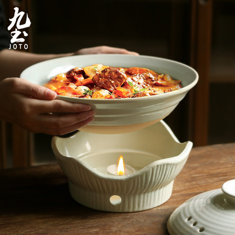 九土日式砂锅土锅家用带盖浅口锅可明火汤锅酒店餐厅煲仔饭餐具