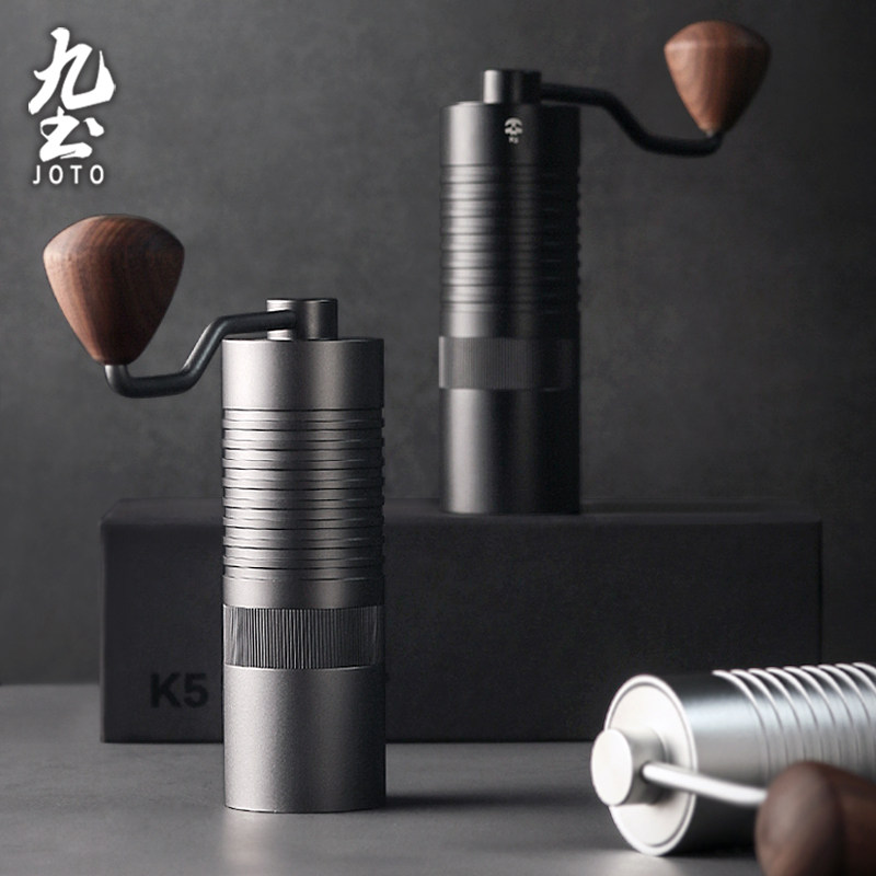 九土手摇磨豆机手冲咖啡豆磨粉机家用随行手动研磨机手磨咖啡单品