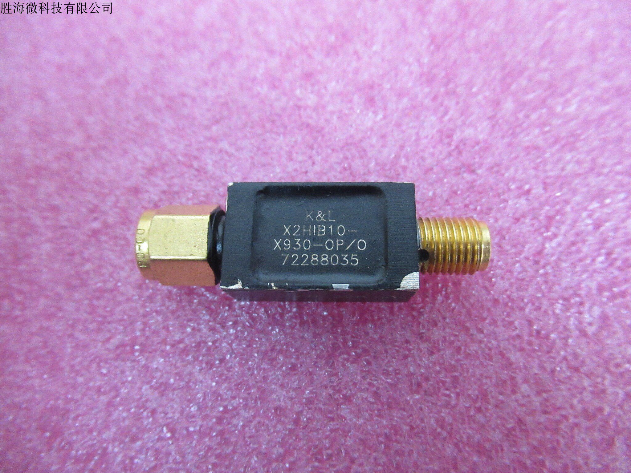 k&l进口 x2h1b10-x930-op/o 930-6000mhz 射频 同轴高通滤波器