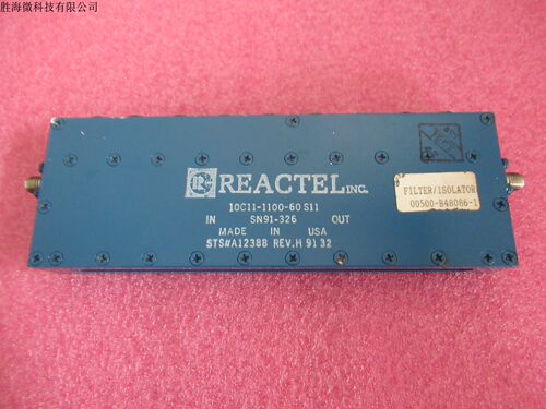 REACTEL 1.07-1.13GHz滤波器