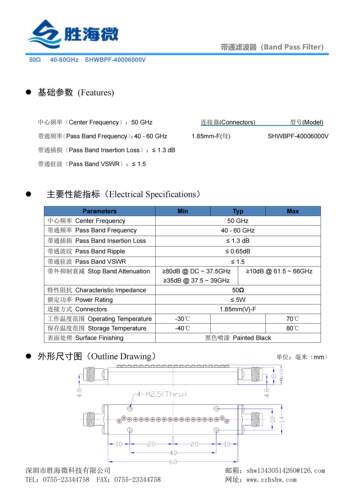SHW带通滤波器40-60GHz