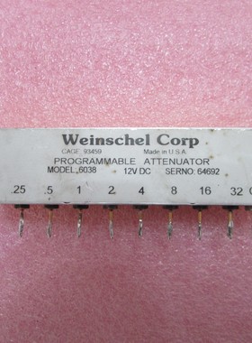 6038 Weinschel DC-2GHz 0-63.75dB SMA 射频 数控步进衰减器