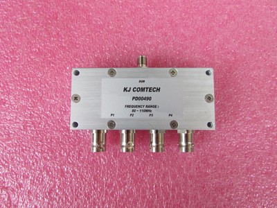 KJ进口 PD00490 80-110MHz SMA母-BNC母射频同轴一分四功率器