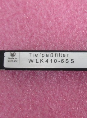 WI进口 WLK410-6SS DC-410MHz SMA母 射频微波同轴低通滤波器