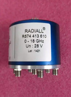 Radiall进口 R574413610 DC-18GHz 28V SP6T 带负载 射频同轴开关