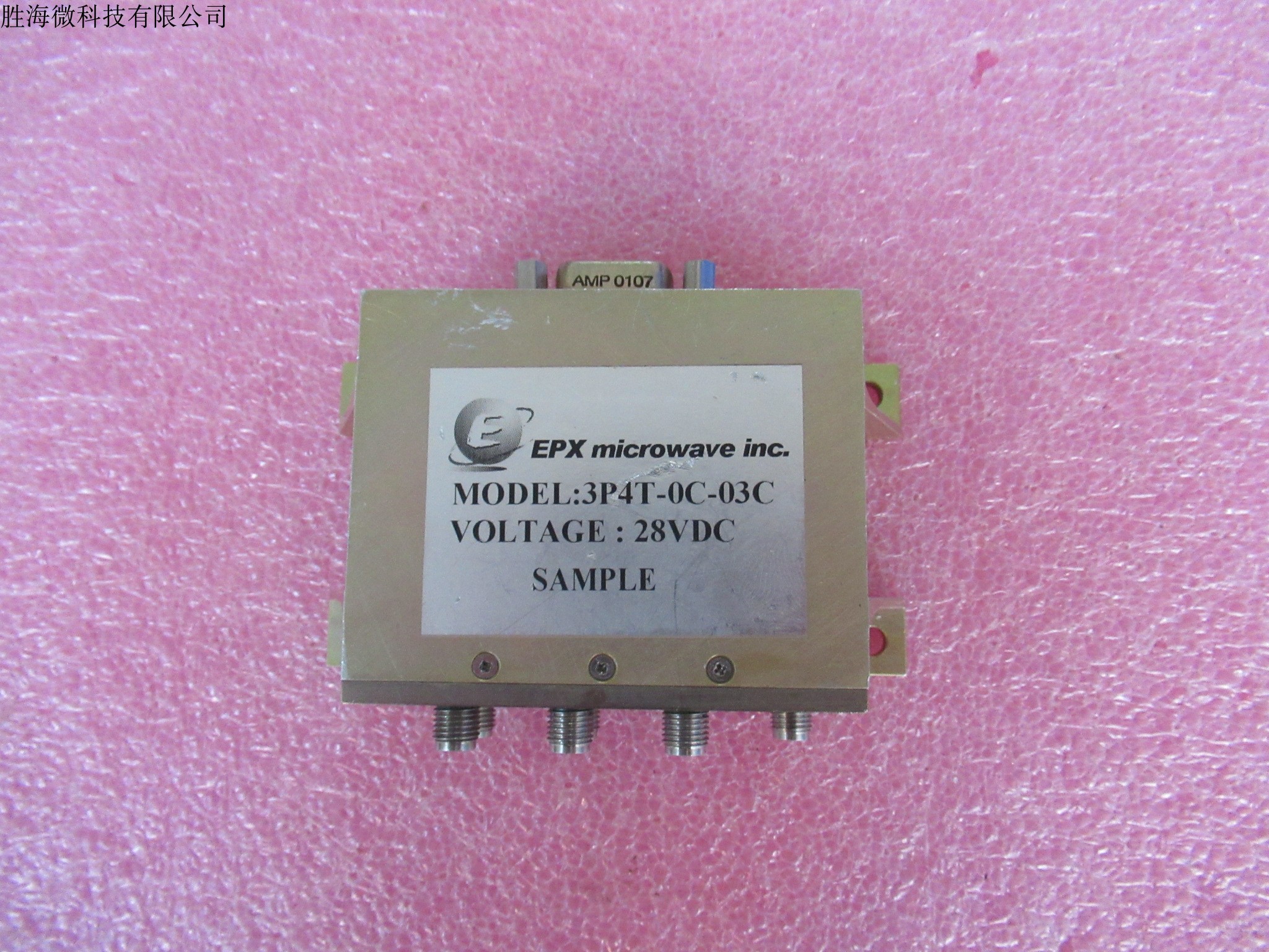 EPX进口3P4T-0C-03C 28V DC-18GHz SP8T射频微波同轴开关