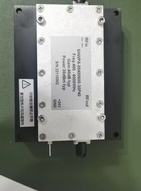 0.4-6GHz 40dB增益 31dBm SMA母 射频宽带功率放大器 400-6000MHz