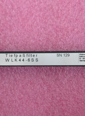 WI进口 WLK44-6SS DC-44MHz SMA母 射频微波同轴低通滤波器