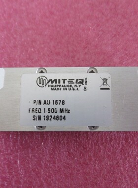 MITEQ AU-1678 1-600MHz 52dB NF:1.4dB 19dBm 射频低噪声放大器