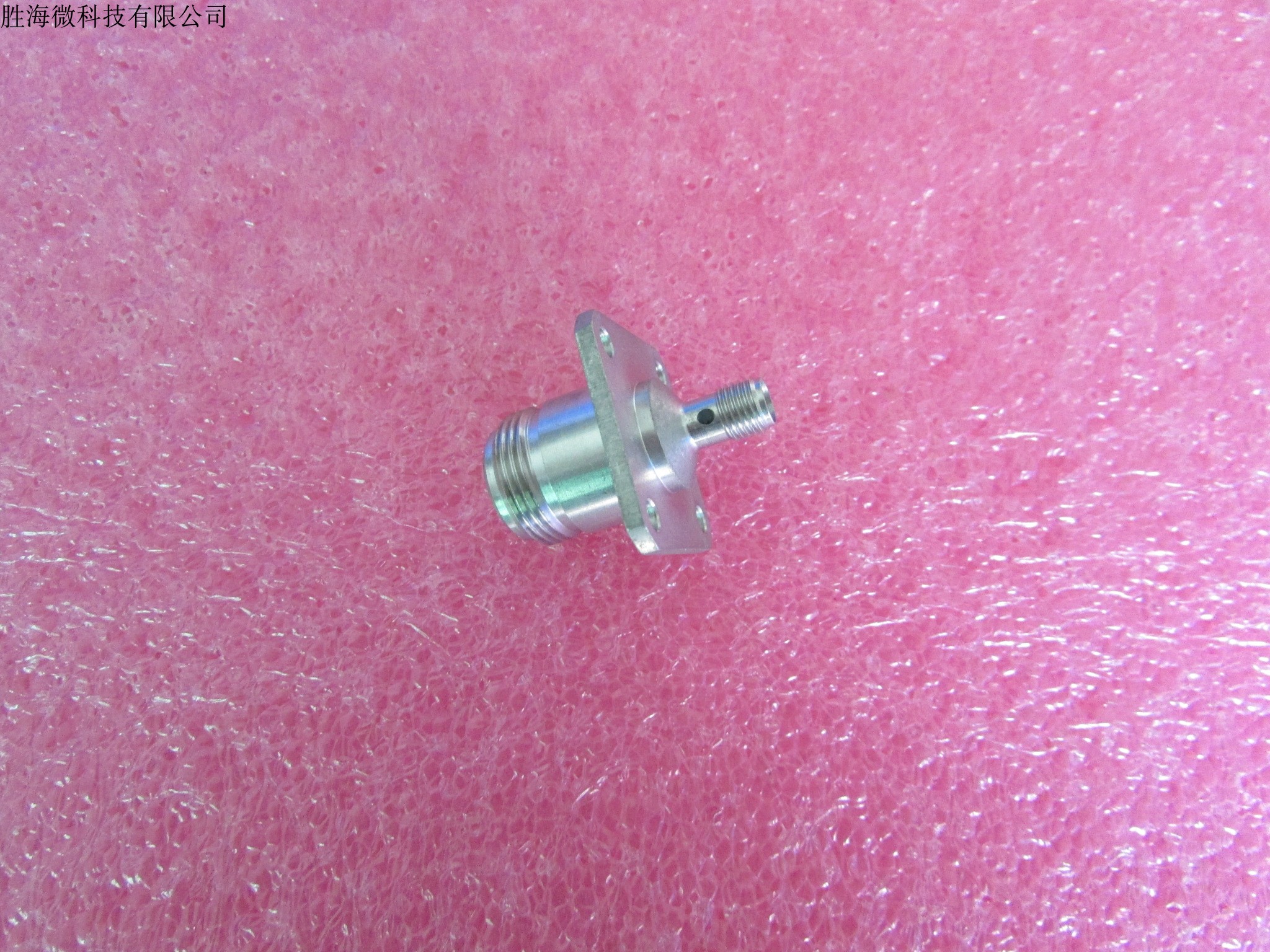 N/SMA-KK DC-18GHz RF N母-SMA母 射频测试连接器 带法兰盘