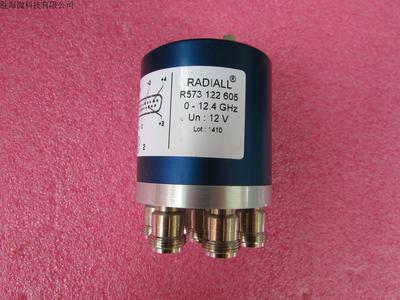 R573122605  12.4GHz  N 12V  400W   SP6T  射频微波同轴开