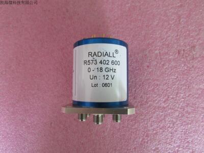 R573402600  Radiall   SP6T 18GHz  SMA 12V 射频微波同轴开关