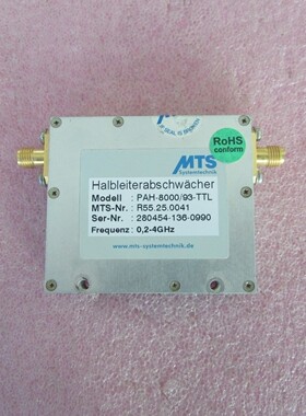 MTS进口  0.2-4GHz,93dB,1dB步进，射频微波数控衰减器