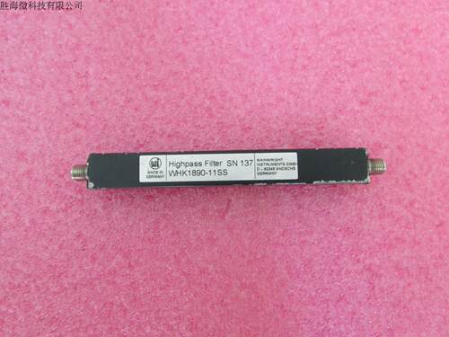 WI 进口  2-8GHz SMA母 RF 射频微波同轴高通滤波器 品牌：WI 型号：WHK1890-11SS 截止频率：2-8GHz 接头：SMA F