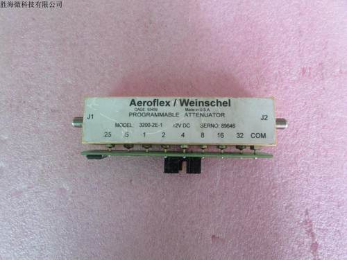 3200-2E-1 Weinschel  DC-3GHz 0-63.75dB SMA RF 射频微波 程控步进衰减器 质量包好，包能用，可提供详细测试图。 名      称： Weinschel 程控步进衰减器 3200-2E-1 品      牌：Weinschel  型      号