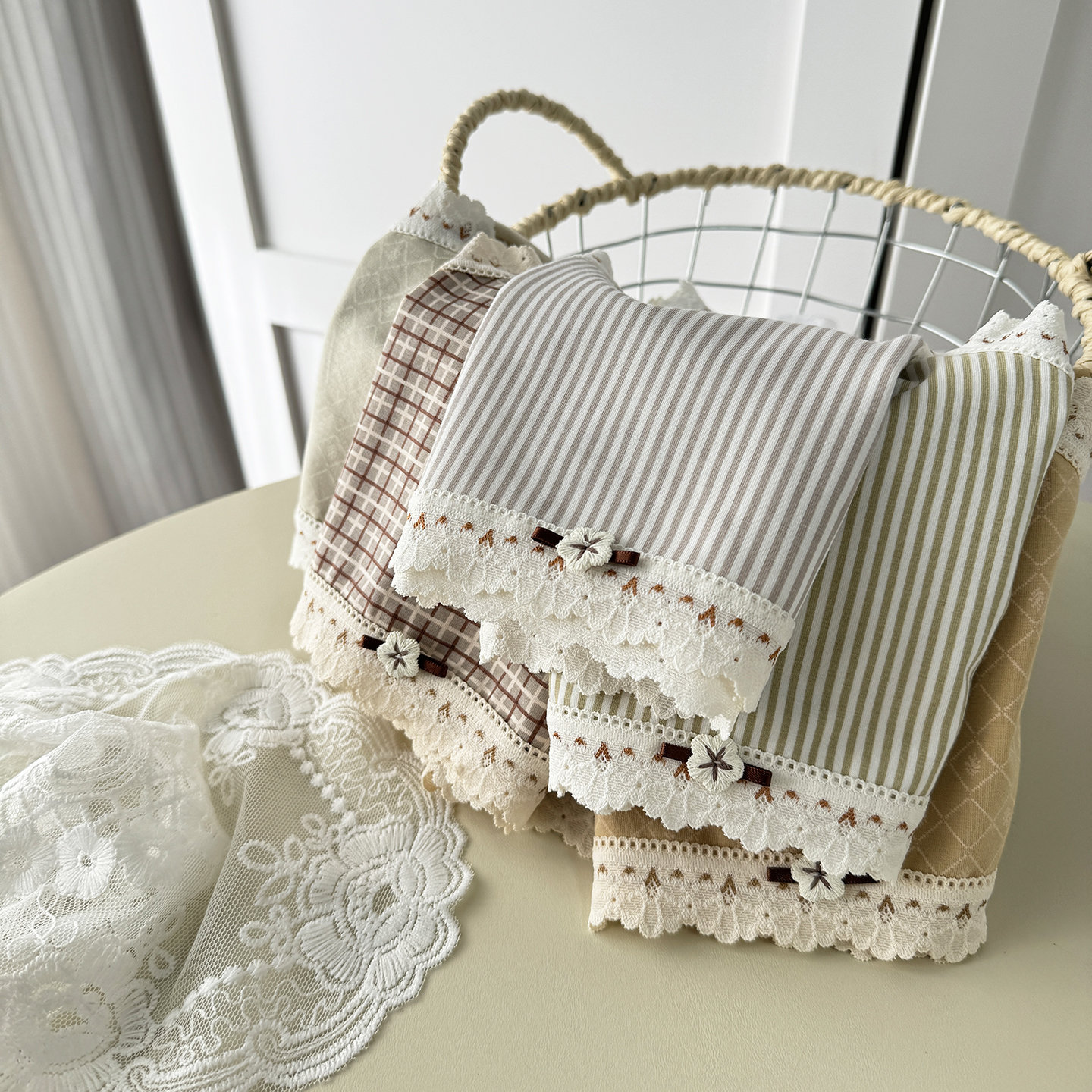 轻复古美学~花仙子中腰少女内裤