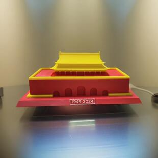 爆款新品-中国古代建筑模型天安门城楼3D打印节日送礼拼装摆件.
