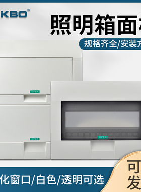 薄款配电箱盖板家用面板强电箱PZ30空开电表箱白色电箱盖子